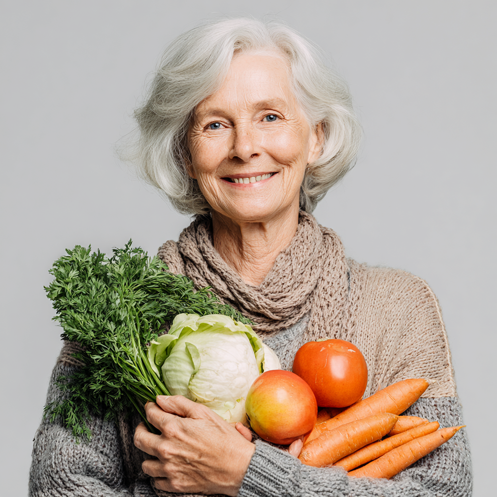 Confident elderly European man exercising with dumbbells in home gym, showing healthy lifestyle and vitality